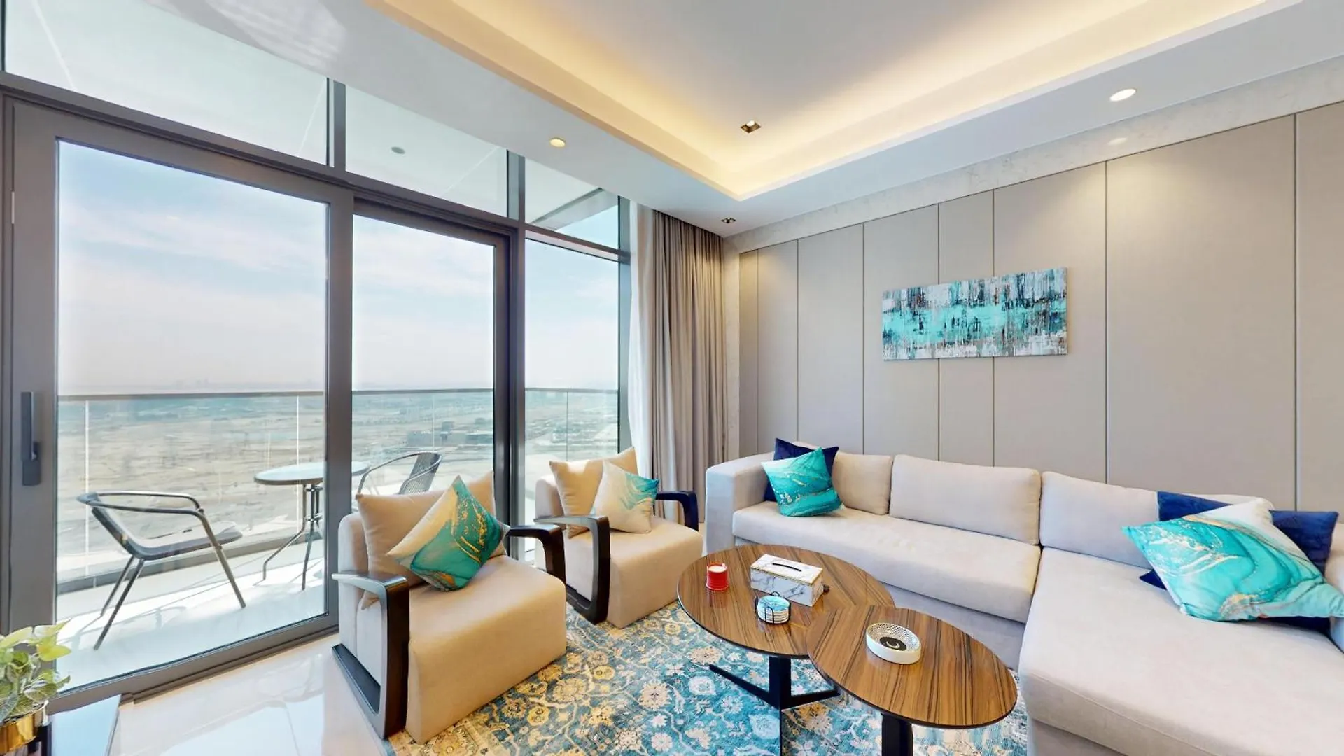 شقة Fam Living - Nobles Tower Retreat With Stunning Meydan Views دبي