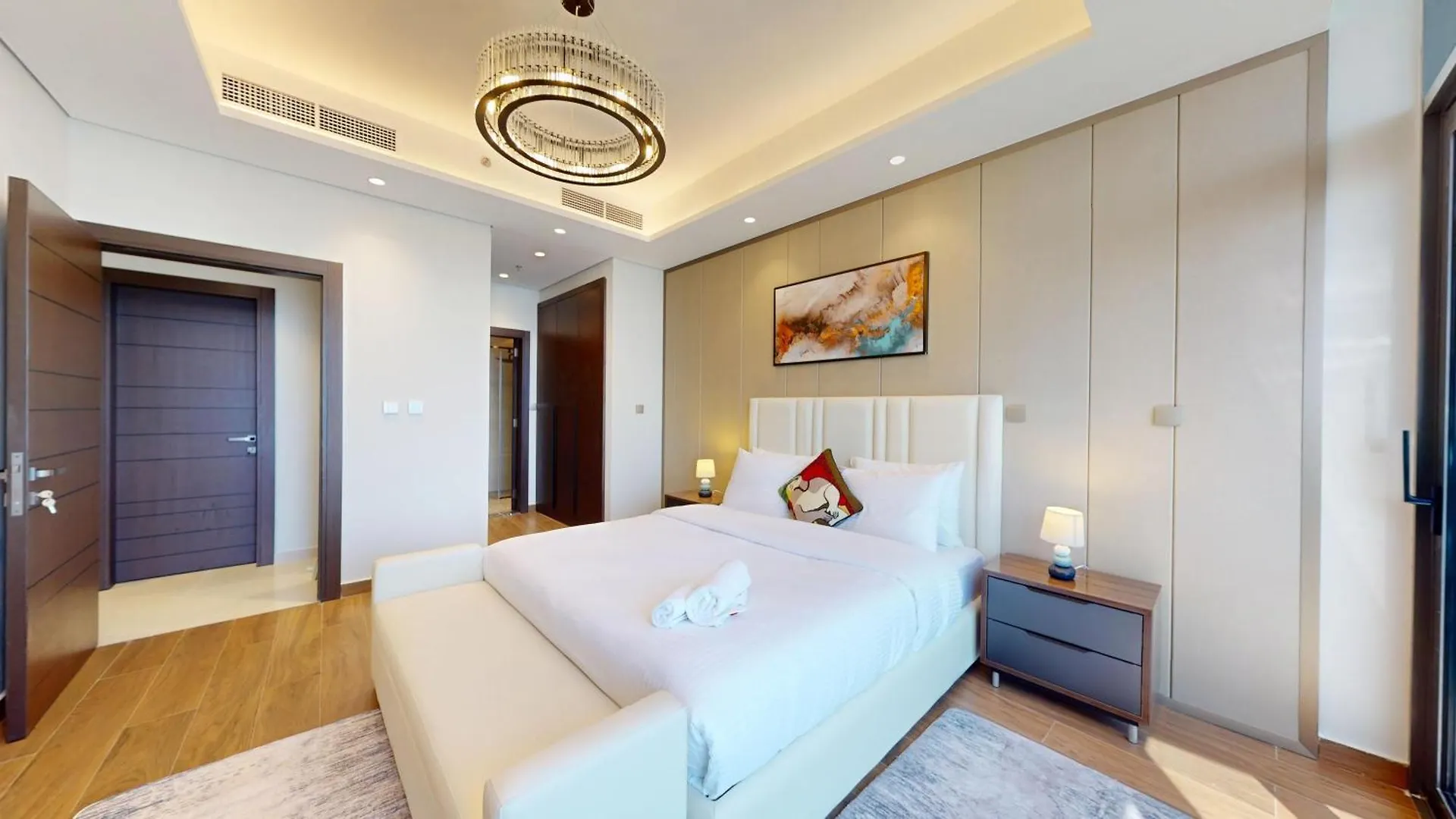 شقة Fam Living - Nobles Tower Retreat With Stunning Meydan Views دبي