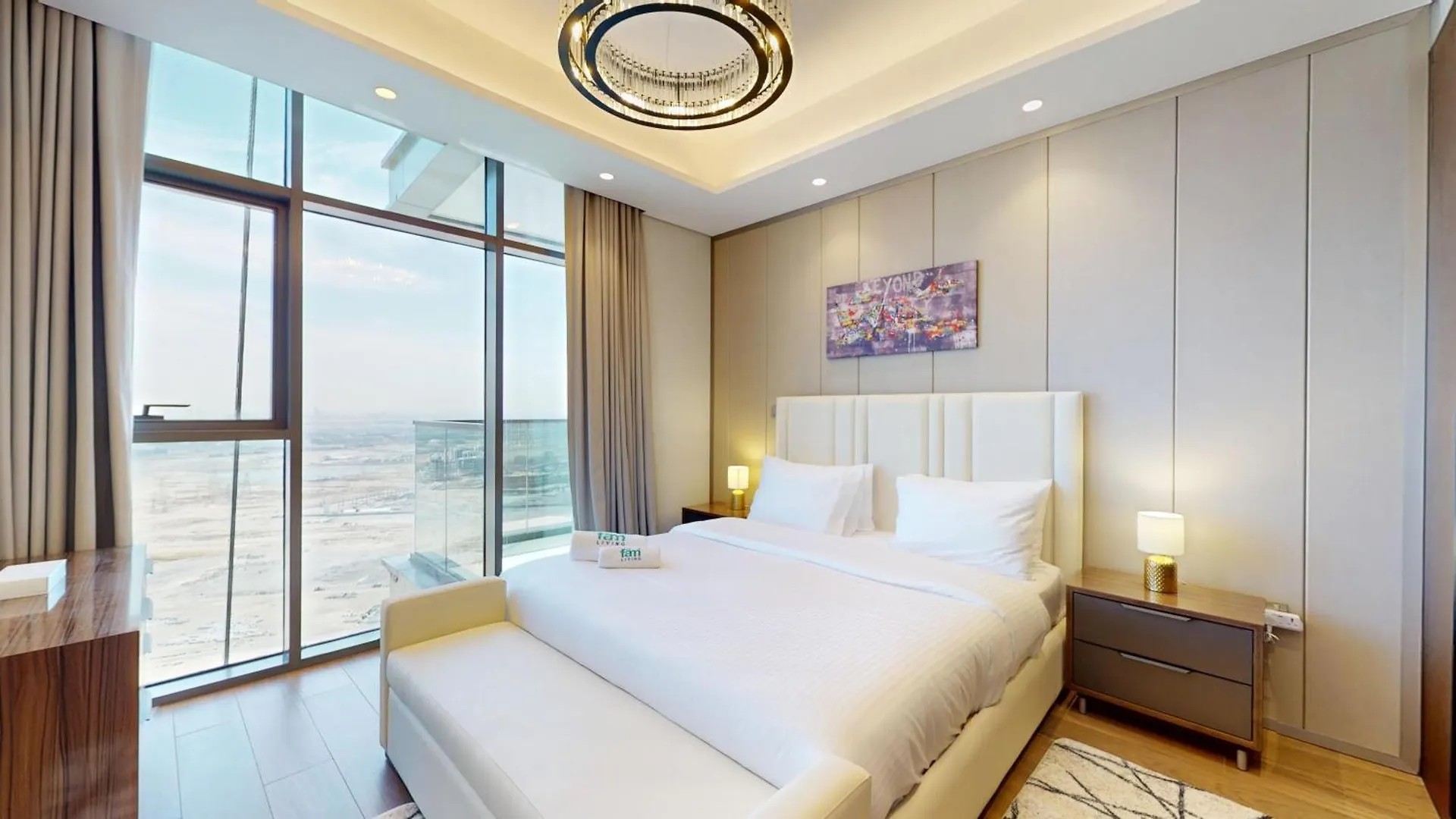 شقة Fam Living - Nobles Tower Retreat With Stunning Meydan Views دبي 0*,